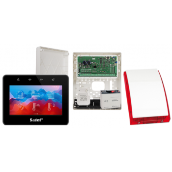 ZESTAW ALARMOWY SATEL INTEGRA 256 PLUS + INT-TSG2-B + OPU-3P + AWT800 + 17Ah + SYRENA SP-4001R